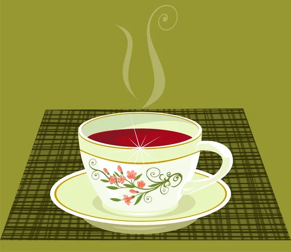 En kopp te — Stock vektor
