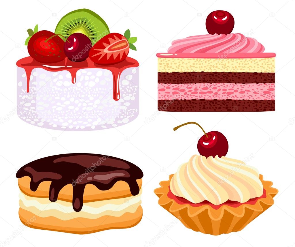 Collection of beautiful cakes
