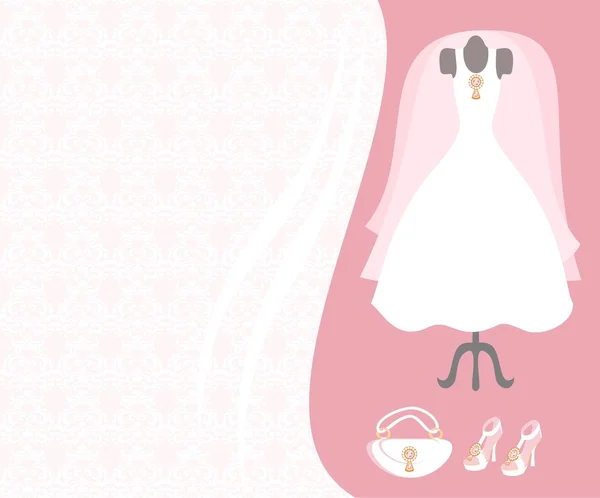 Dummy avec robe de mariée — Image vectorielle