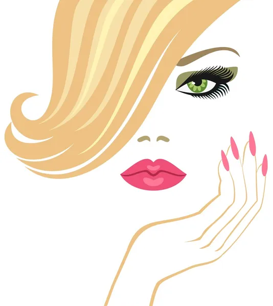 Glamour blonde — Stock Vector