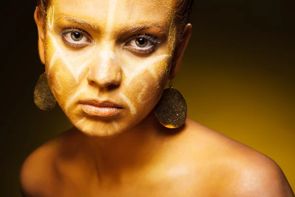 아프리카 여성 패션 얼굴 — 스톡 사진