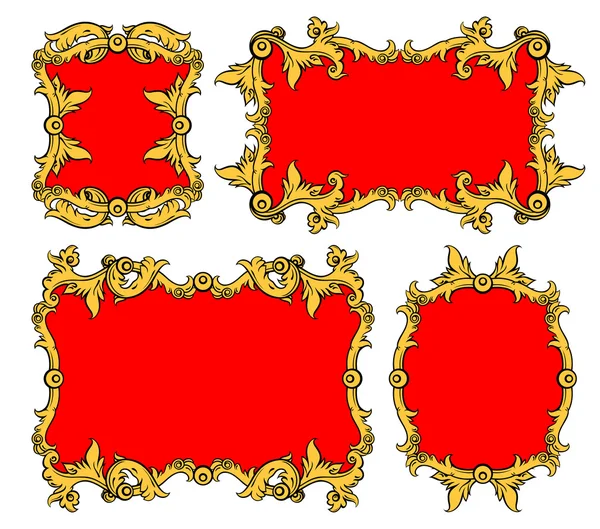 Set of ornamental frames — Stock Vector