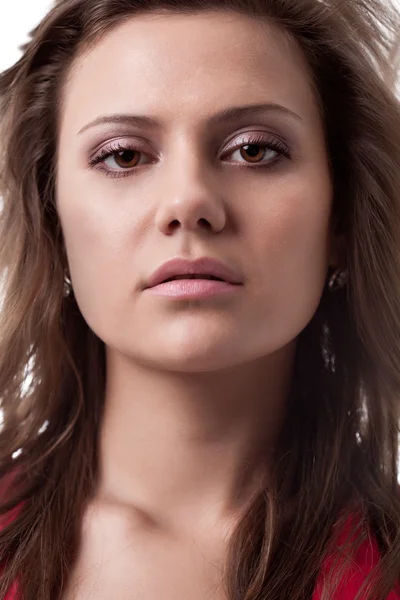 Closeup gezicht vrouw — Stockfoto