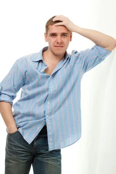 Handsome young adult man portrait — Stock Photo, Image