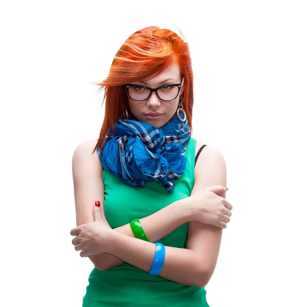 Red-haired girl — Stock Photo, Image