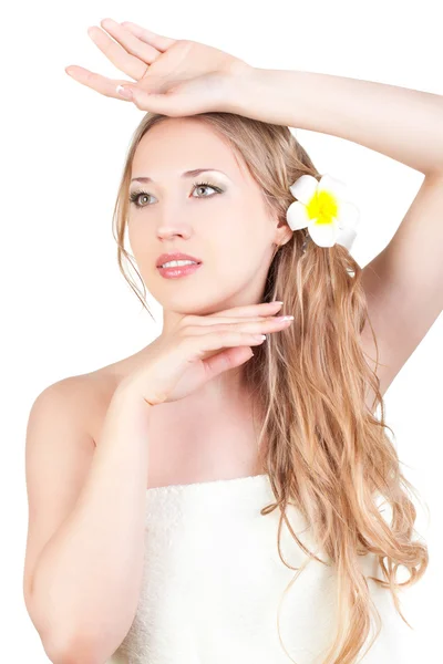 Mooie vrouw spa stijl — Stockfoto