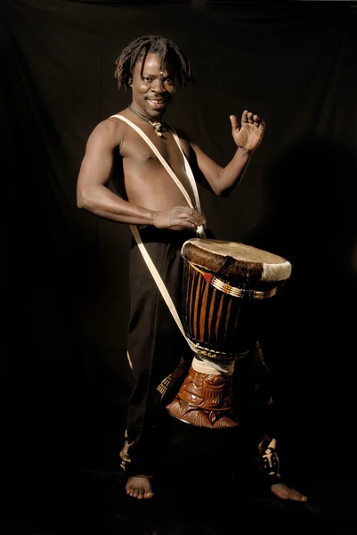Африканський музикант — стокове фото