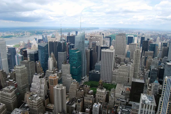 Aerial View of Manhattan Island — Stock Photo, Image