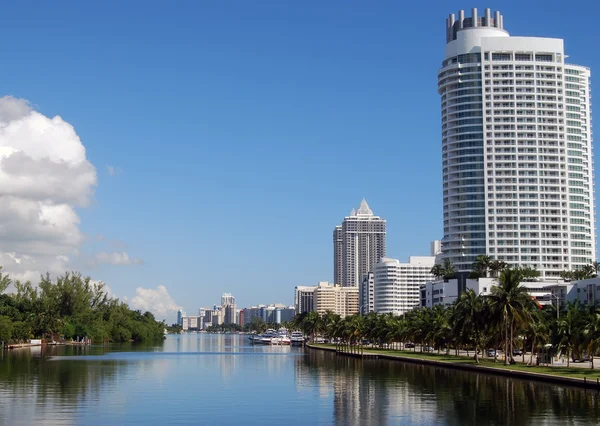 Miami Beach Luxury Hotels and Condominiums — Stock Photo, Image