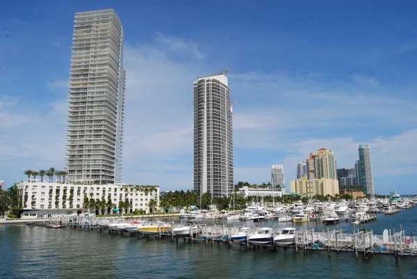 Marina Miami beach — Zdjęcie stockowe