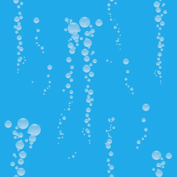 The seamless with currents of air bubbles — Stock Vector