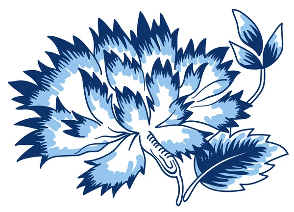 Flor azul — Archivo Imágenes Vectoriales