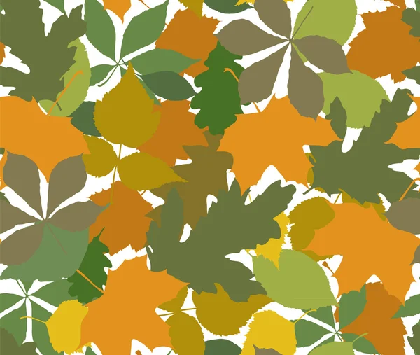 Kleur leafs naadloze — Stockvector