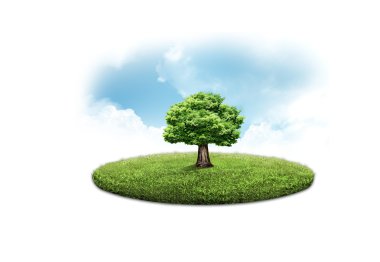 Green trees clipart