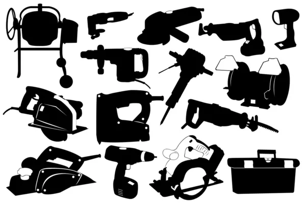 Electric tools — Stock Vector