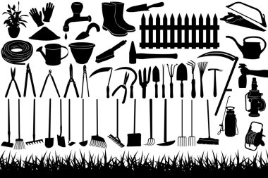 Garden tools clipart