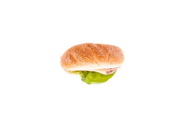 Jambonlu ve peynirli sandviç. — Stok fotoğraf