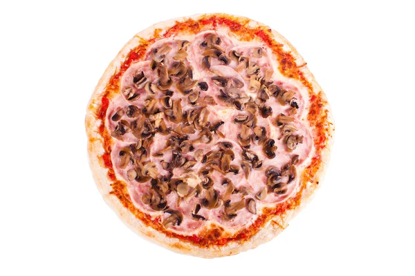 Пицца, бекон, рукола — стоковое фото