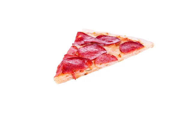 소시지 피자 조각 — 스톡 사진