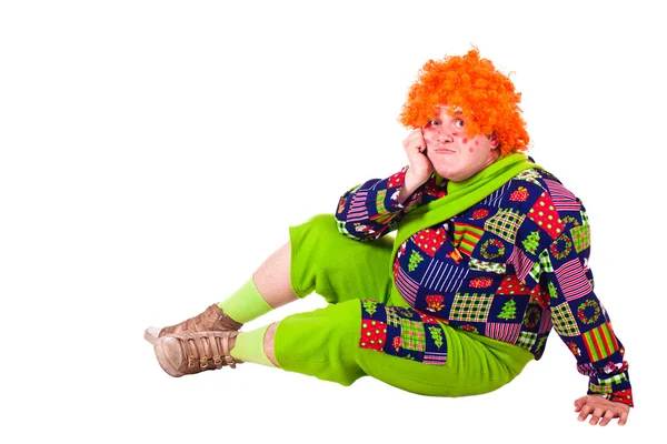 Costume Carlson, holiday clown — Stock Photo, Image
