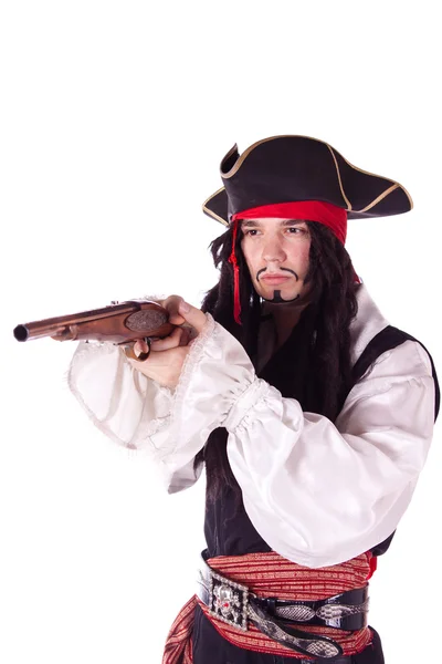 Człowiek w maskarada. pirat — Zdjęcie stockowe