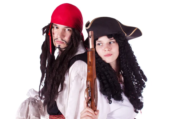 Pirate man and woman — Stock Photo, Image