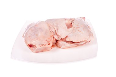 Raw chicken thighs clipart