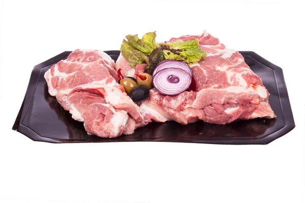 Carne de porco no osso — Fotografia de Stock