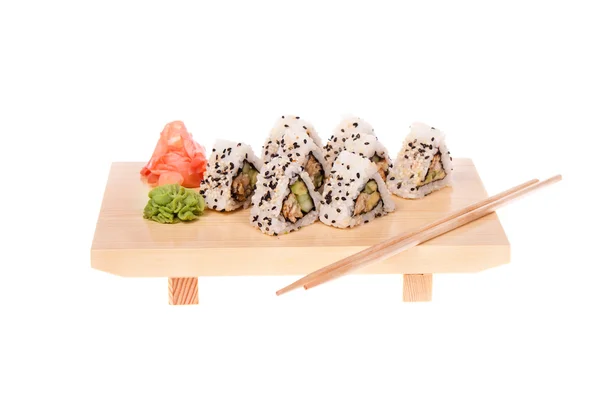 Unagi Maki Sushi — Fotografie, imagine de stoc