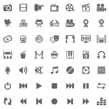 Media Icons clipart