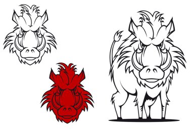 Wild boar clipart