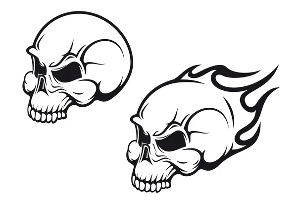 Tatouage crânes — Image vectorielle