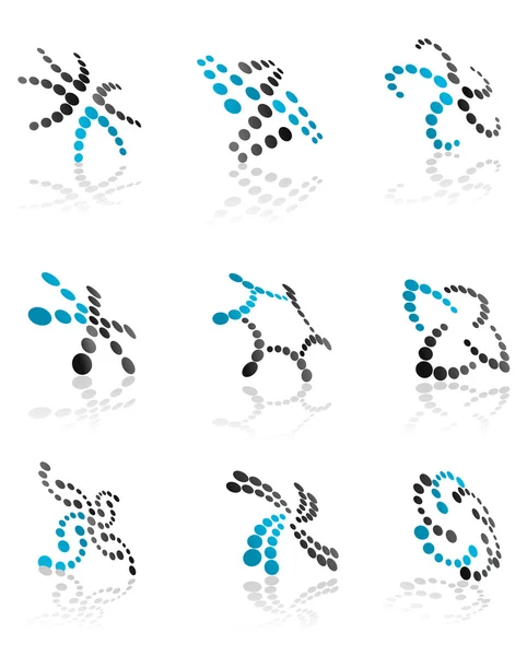 Icônes et symboles abstraits — Image vectorielle