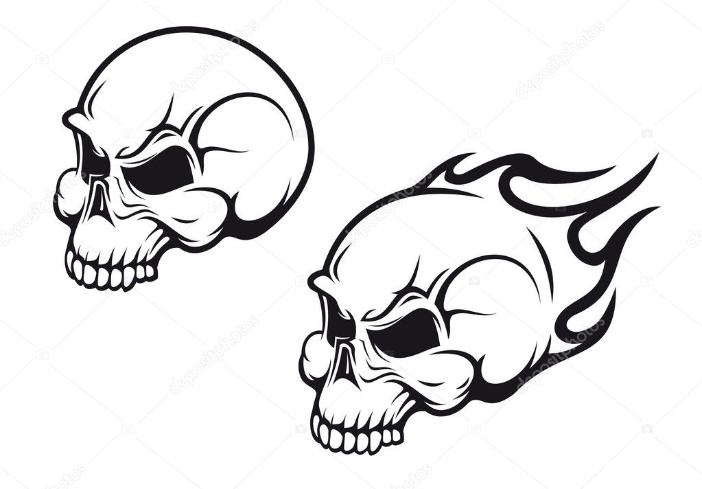 Skulls tattoo Stock Vector Image by ©Seamartini #5383481