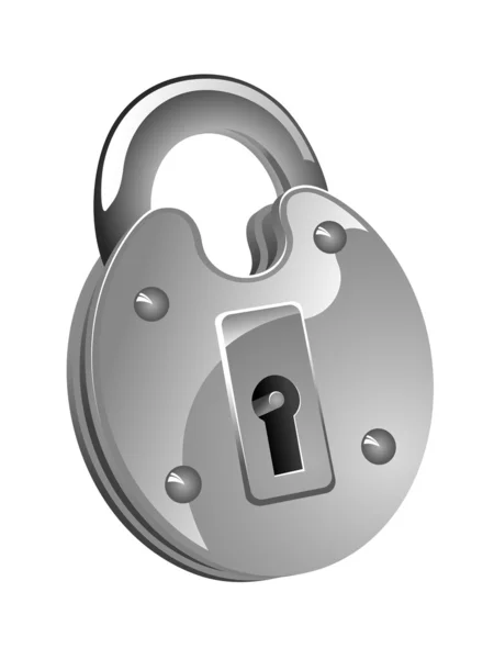 Glossy lock icon — Stock Vector