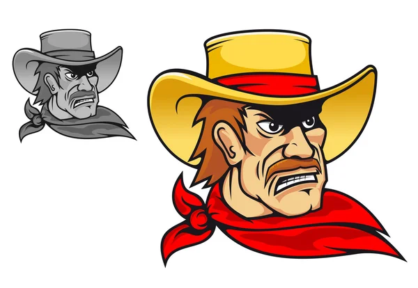 Cowboy en colère — Image vectorielle