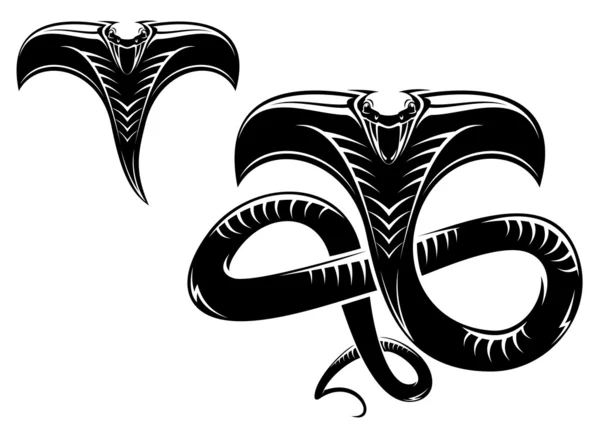 Tatuagem de cobra — Vetor de Stock