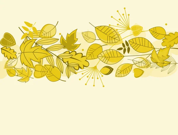 Autunno foglie sfondo — Vettoriale Stock