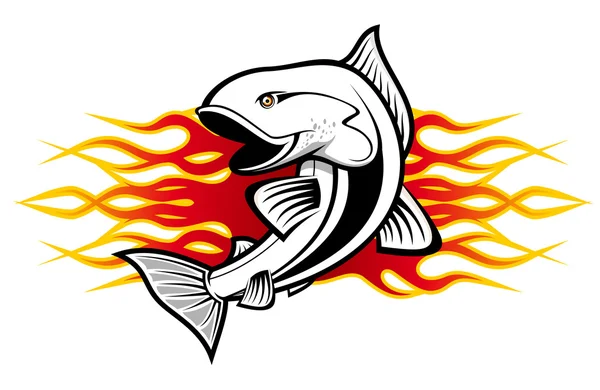 Tetování ryb — Stockový vektor