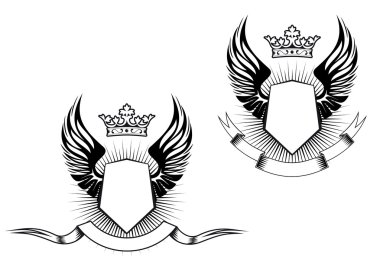 Heraldry design clipart