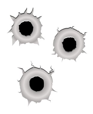 Bullet holes clipart