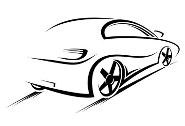 Car silhouette clipart