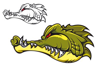 Cartoon crocodile clipart