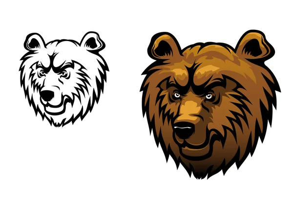 Wild bear tattoo — Stock Vector