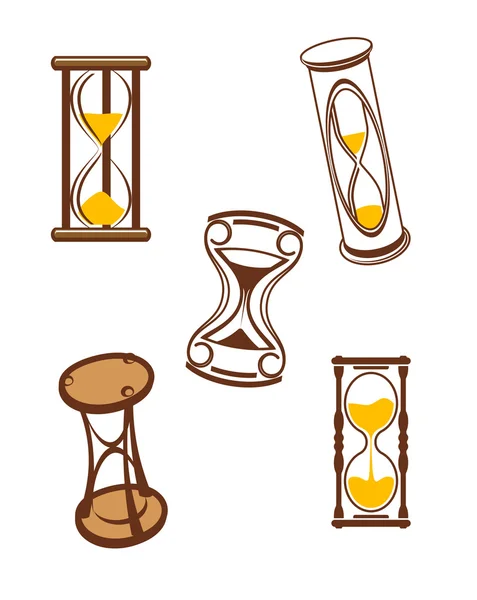 Пісочний годинник символи — стоковий вектор