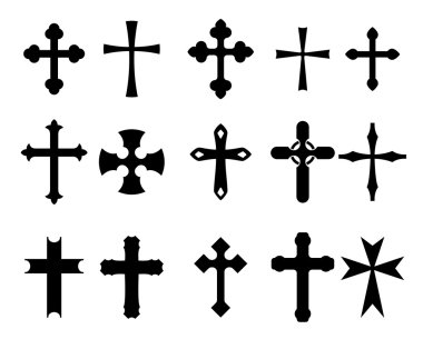 Cross symbols clipart