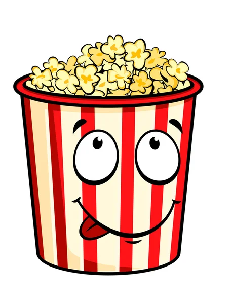 Dessin animé popcorn — Image vectorielle