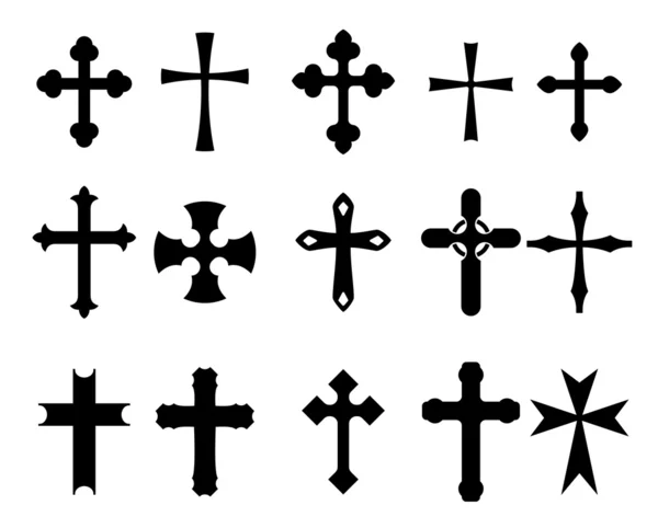 Kříž symboly — Stockový vektor