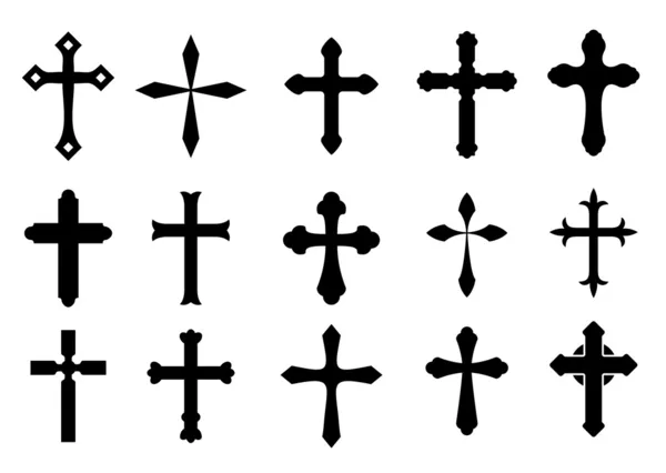 Kříž symboly — Stockový vektor
