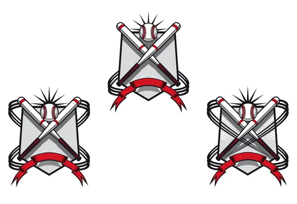 Baseball emblem — Stock Vector